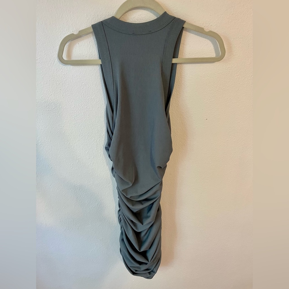 SHE IS US Essential Dress Flattering Ribbed Bodycon in Blue Size Medium - Picture 7 of 8